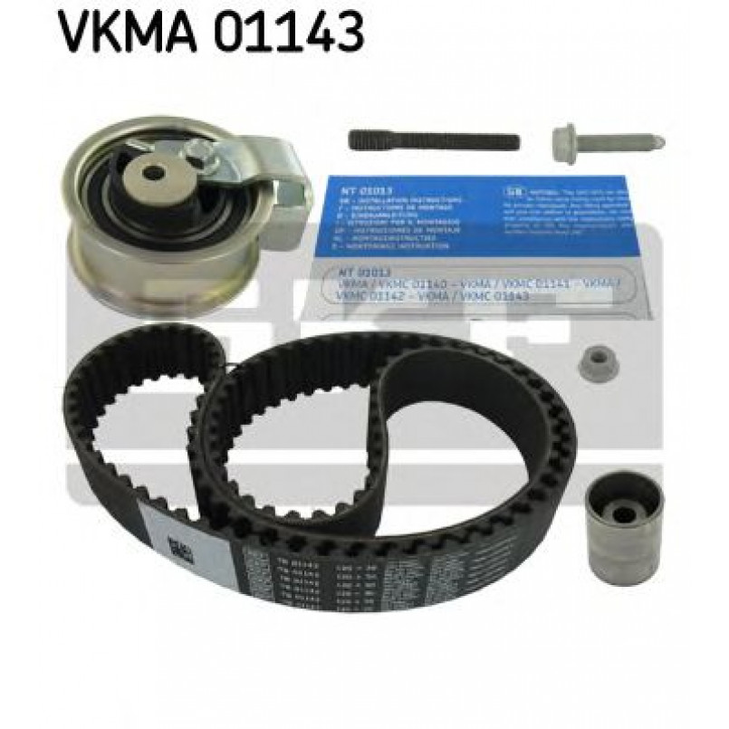 VKMA 01143 SKF Комплект (ремінь+ролики)